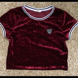 Velvet top by Maddie